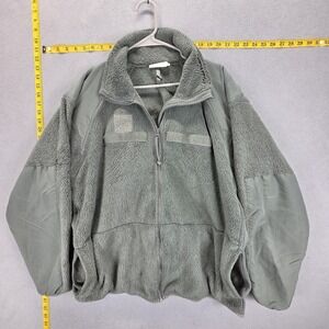 Peckham Jacket Mens Large Green Military Fleece US Army Polartec Made in USA